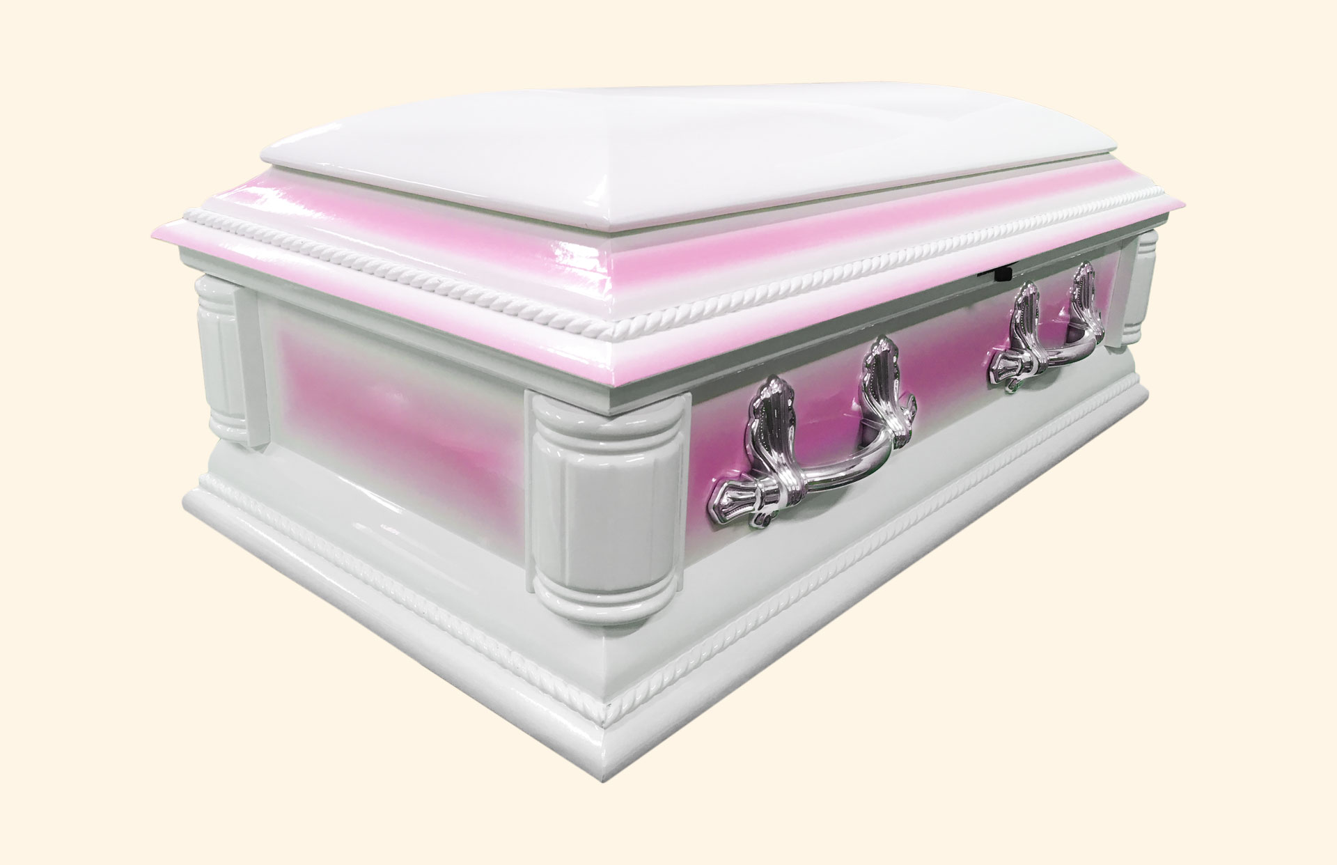 Purity Child Solid Pink American Wood Casket